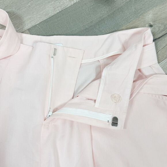 Elle Tie Waist High Rise Shorts Blush Pink 6 Paperbag - Picture 8 of 13